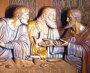 Thaddaeus, questioning disciple, struggling with Jesus's mysterious statements